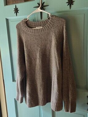 Old Navy Women's Scoop Crew Sweater - Gray